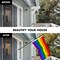 G128 Combo Pack: 6 Ft Tangle Free Aluminum Spinning Flagpole (Black) & LGBT Rainbow Pride Flag 3x5 Ft, LiteWeave Pro Series Printed 150D Polyester | Pole with Flag Included
